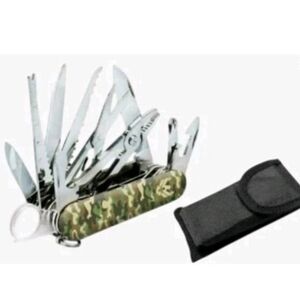 Lot Of 10 Camo Swiss Eagle 30-in-1 Classic Pocket Knife, Premium Multi Tool